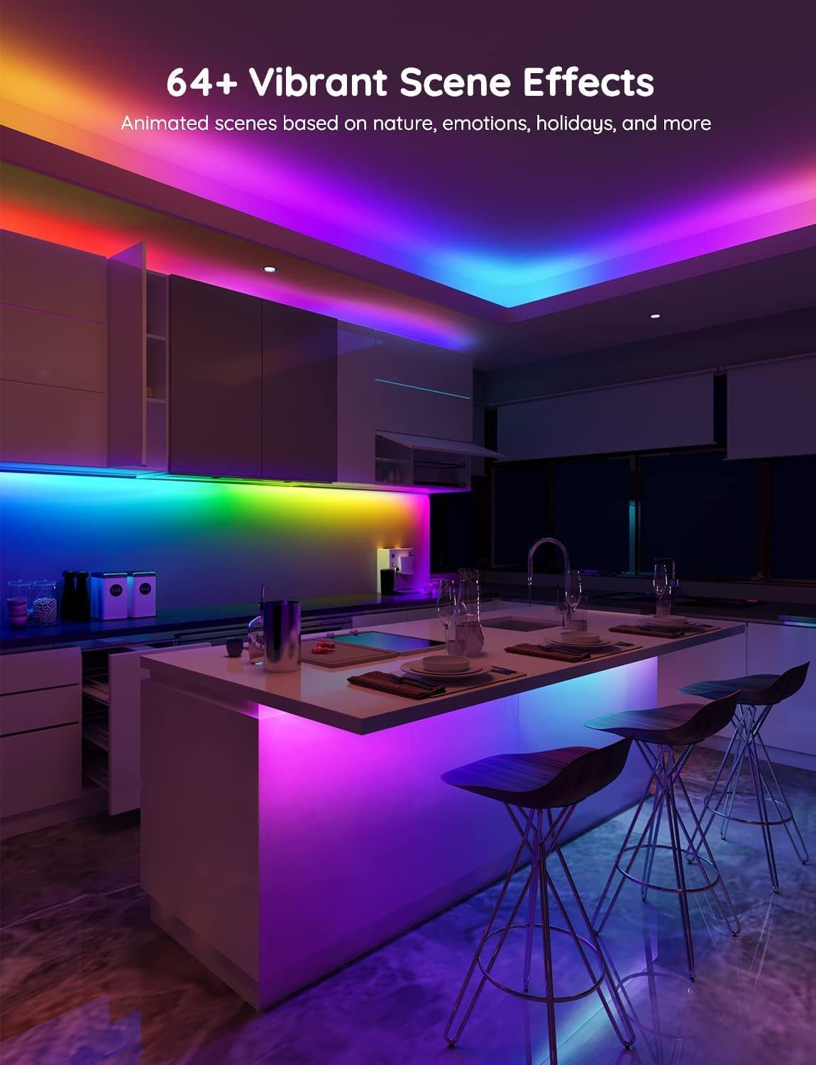 Govee RGBIC LED Strip Lights 16.4ft - App & Voice Control