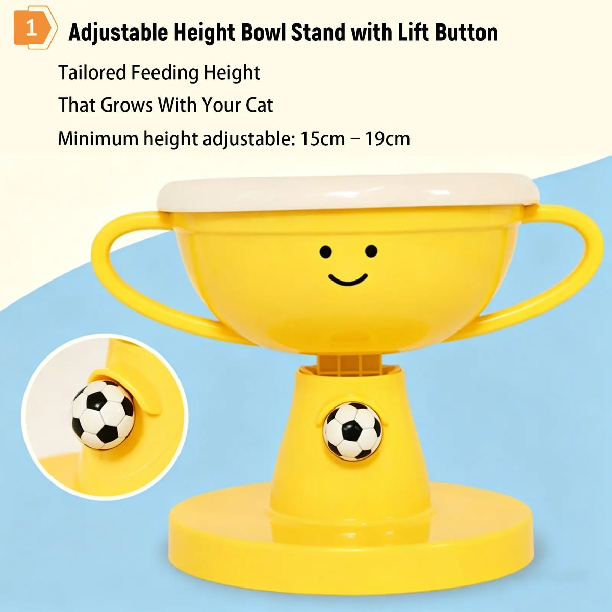 Tilted Raised Pet Food Bowl — Ergonomic, Anti-Slip for Cats & Dogs