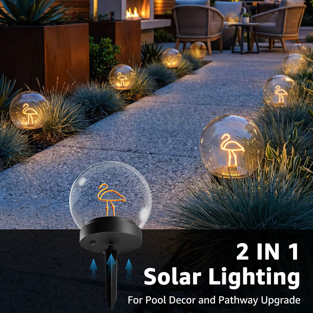Solar Floating Ball Lanterns - Waterproof Pool Lighting