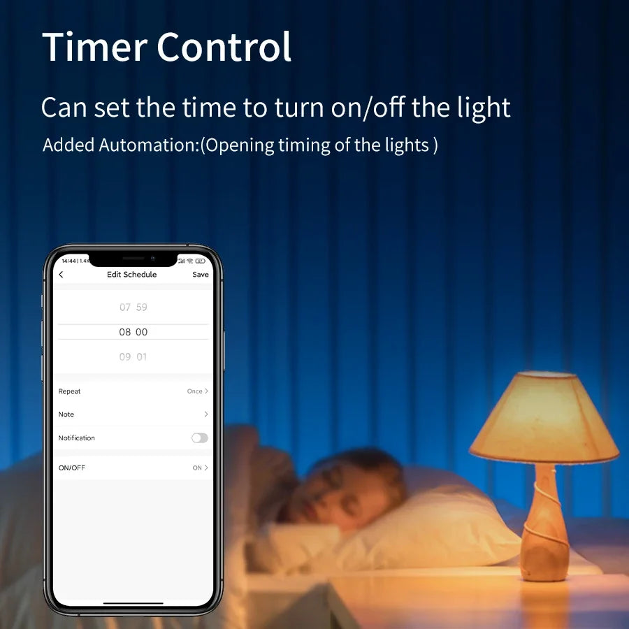 WiFi Smart LED Color Bulb E27, App & Voice Control, Works with Alexa & Google (110V)