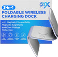 3-in-1 Foldable Magnetic Wireless Charger — Travel Charging Pad