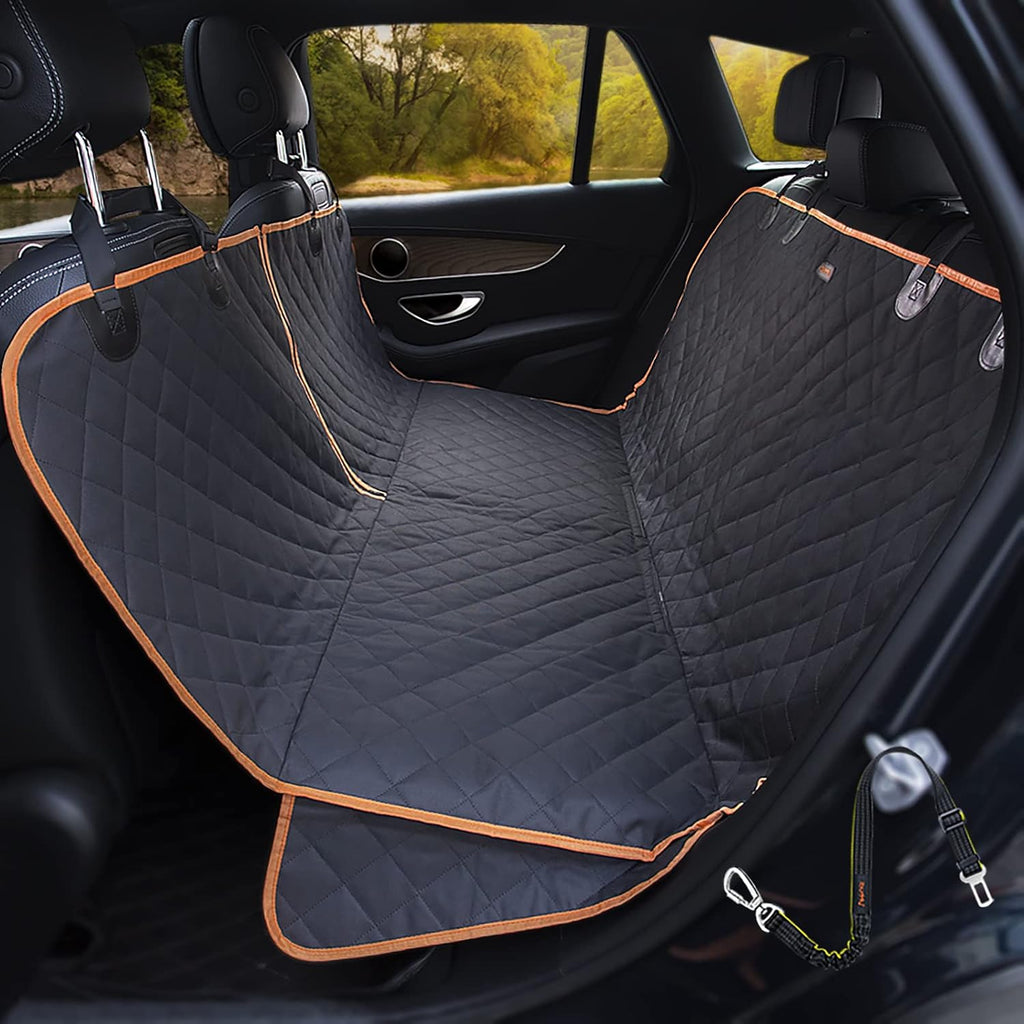Waterproof Dog Car Seat Cover & Hammock, Non-Slip Back Seat Protector
