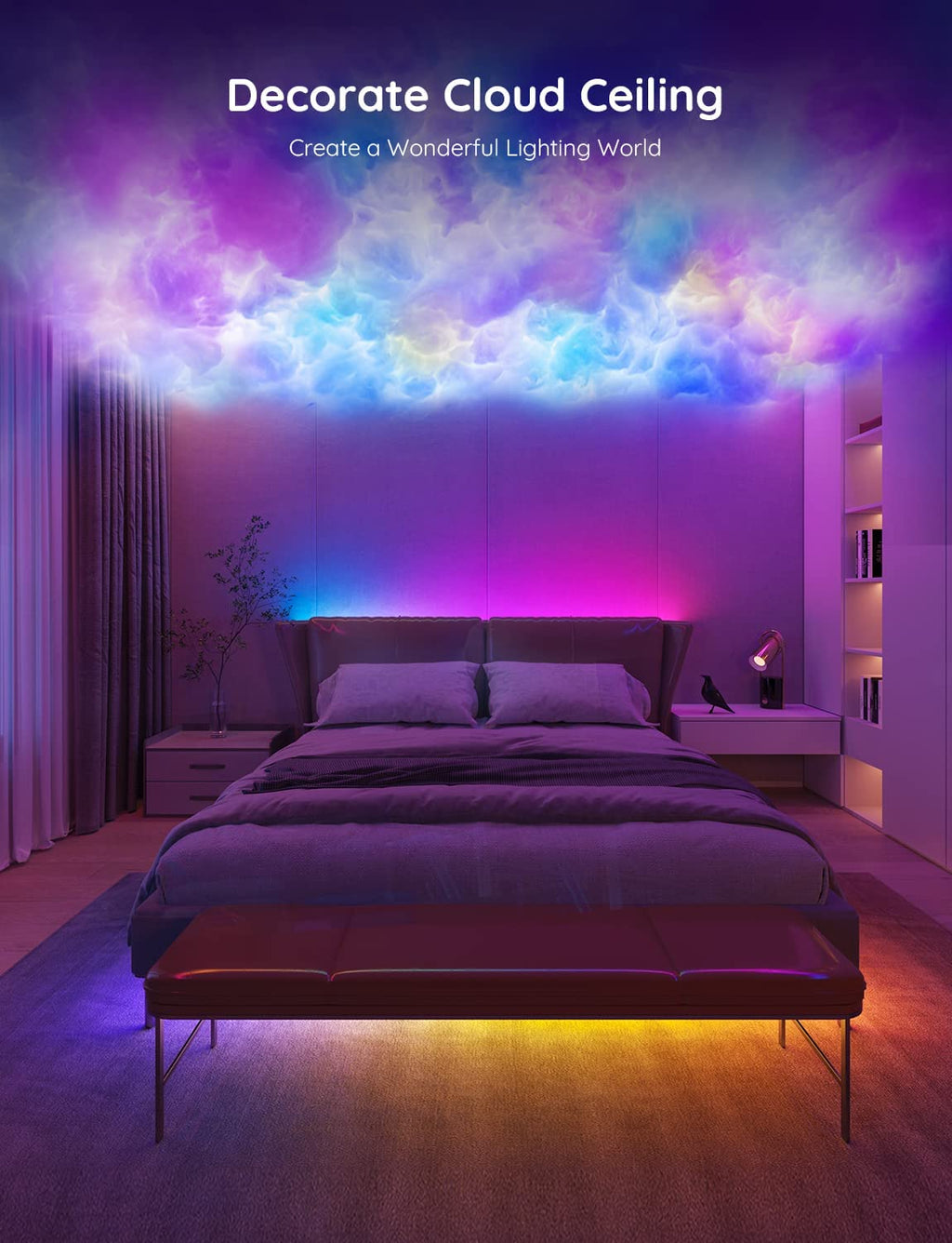 Govee RGBIC LED Strip Lights 16.4ft - App & Voice Control