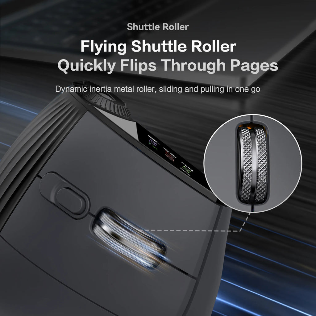 Ergonomic Vertical Mouse with RGB Backlight & Adjustable Speed