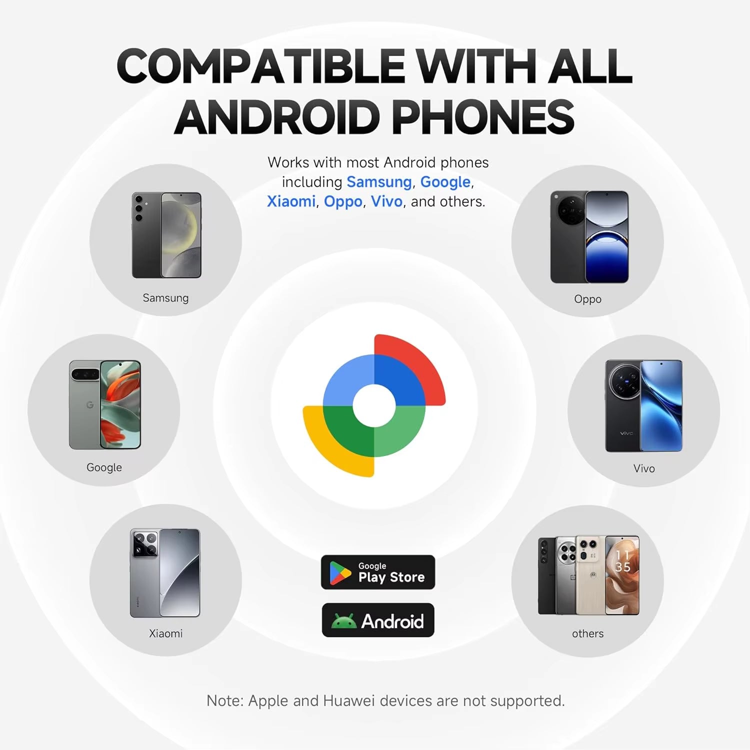 MiLi Bluetooth Item Tracker - Works with Google Find My Device (Android)