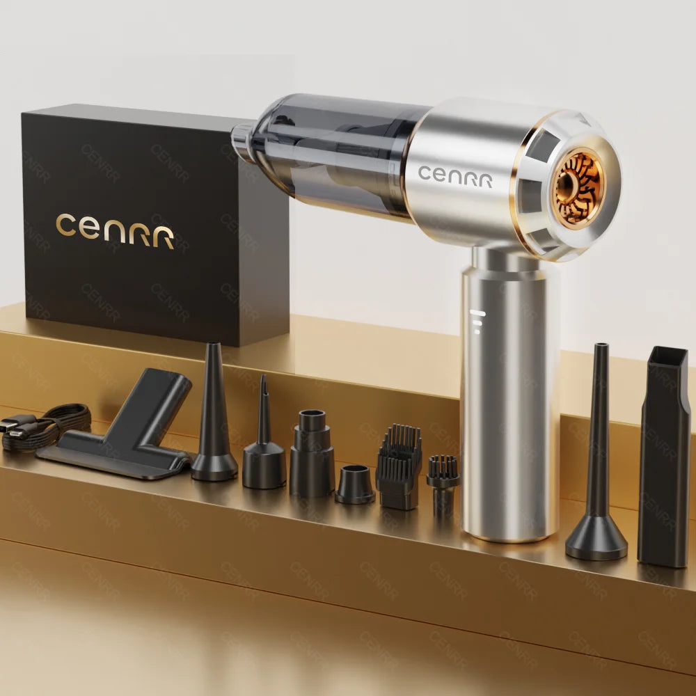 CENRR Cordless Mini Car Vacuum Cleaner - Handheld Portable Cleaner