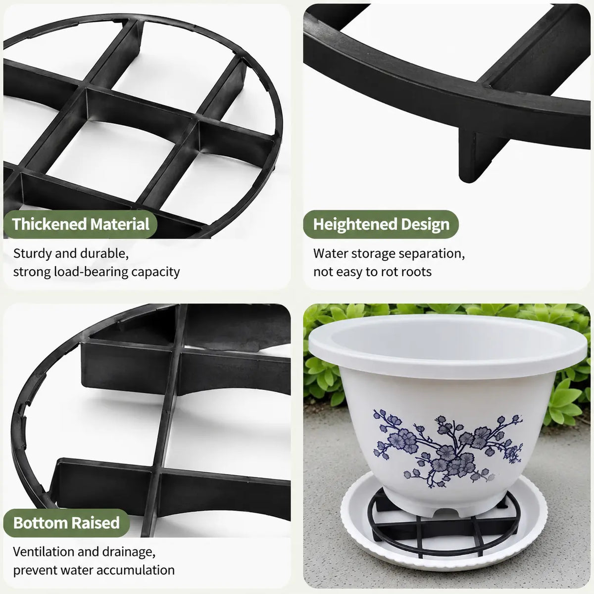 Breathable Plant Pot Riser Stand – Prevents Standing Water & Root Rot