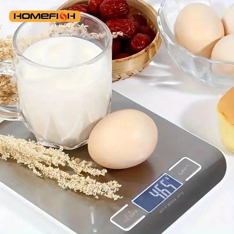 10kg Digital Kitchen Scale with Tare Function, LCD Display