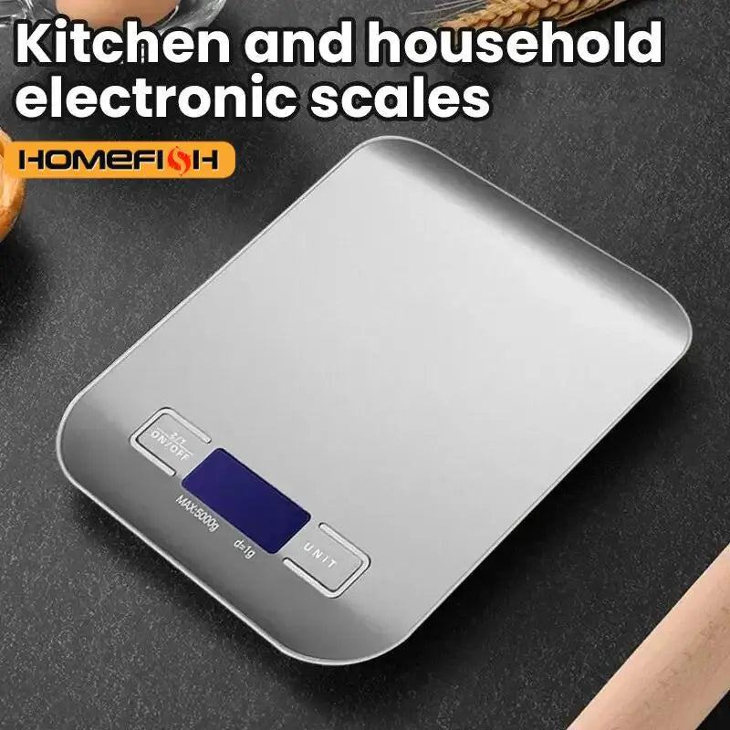 10kg Digital Kitchen Scale with Tare Function, LCD Display