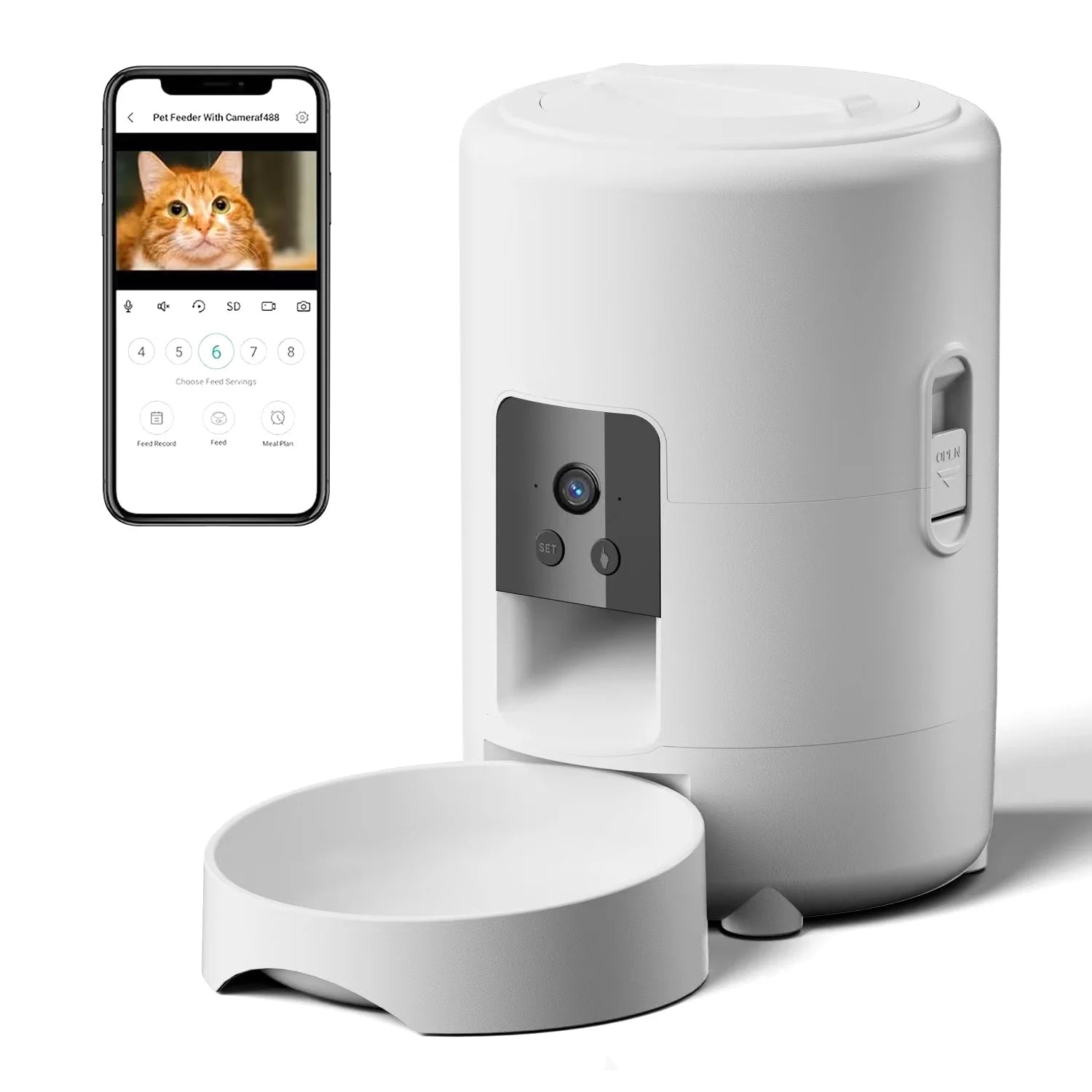 2L WiFi Automatic Pet Feeder with App Control