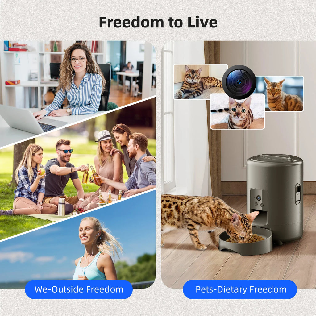 2L WiFi Automatic Pet Feeder with App Control