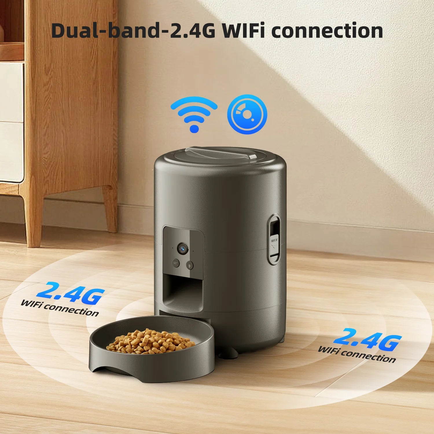 2L WiFi Automatic Pet Feeder with App Control