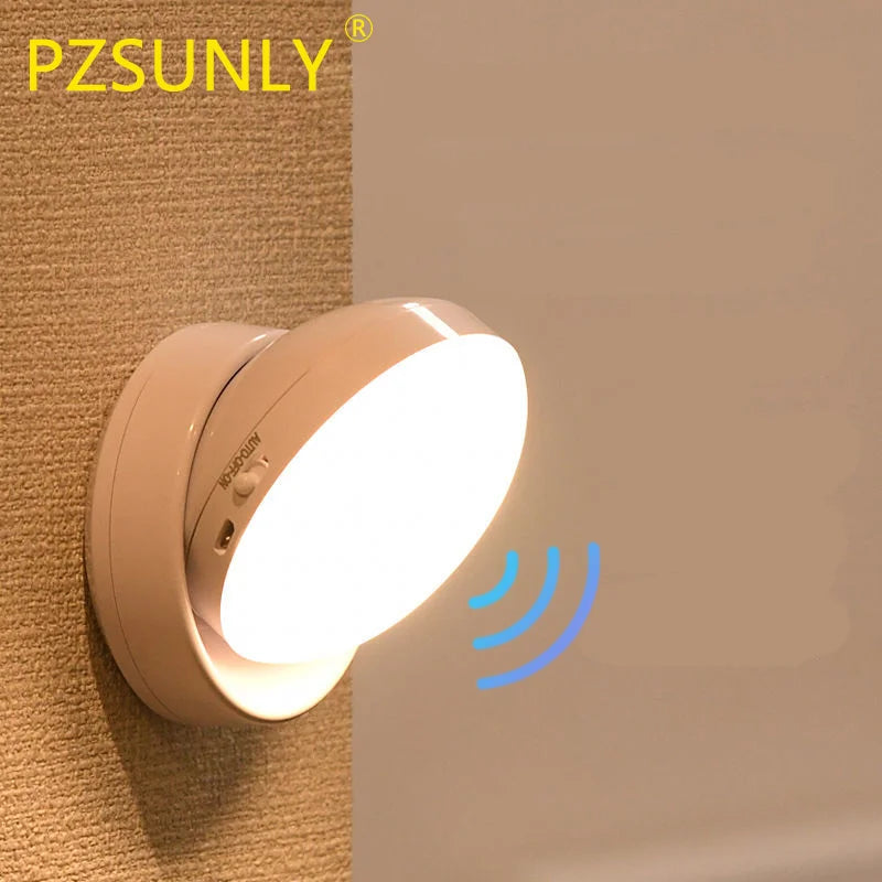 Motion-Sensor LED Cabinet Light, USB Rechargeable, Magnetic Mount