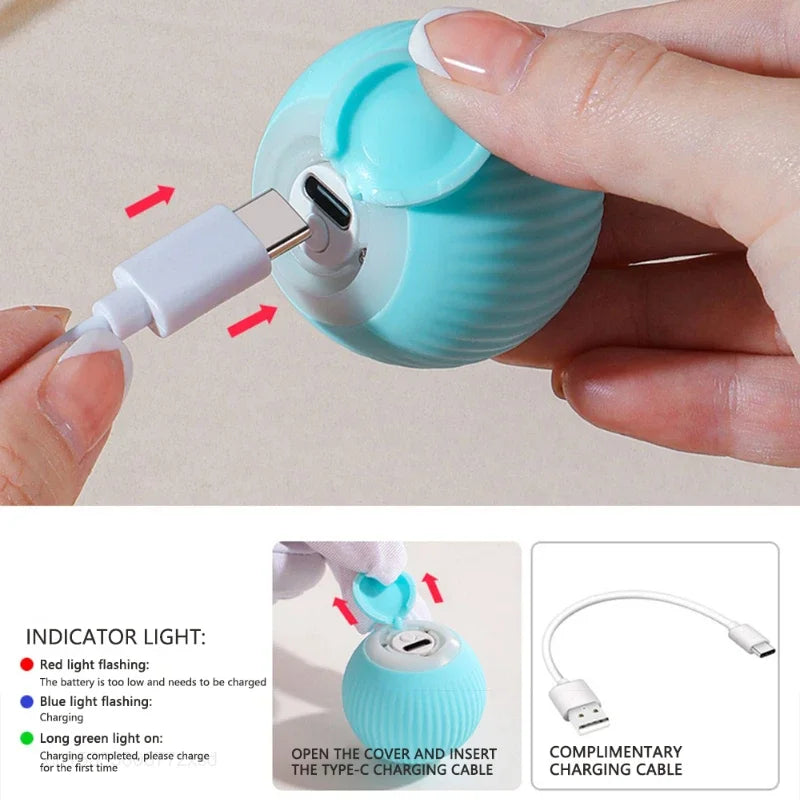 Automatic Rolling Ball Interactive Cat Toy