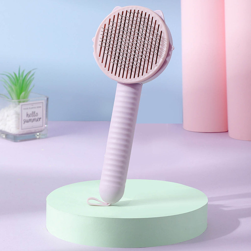 Self-Cleaning Cat Grooming Brush