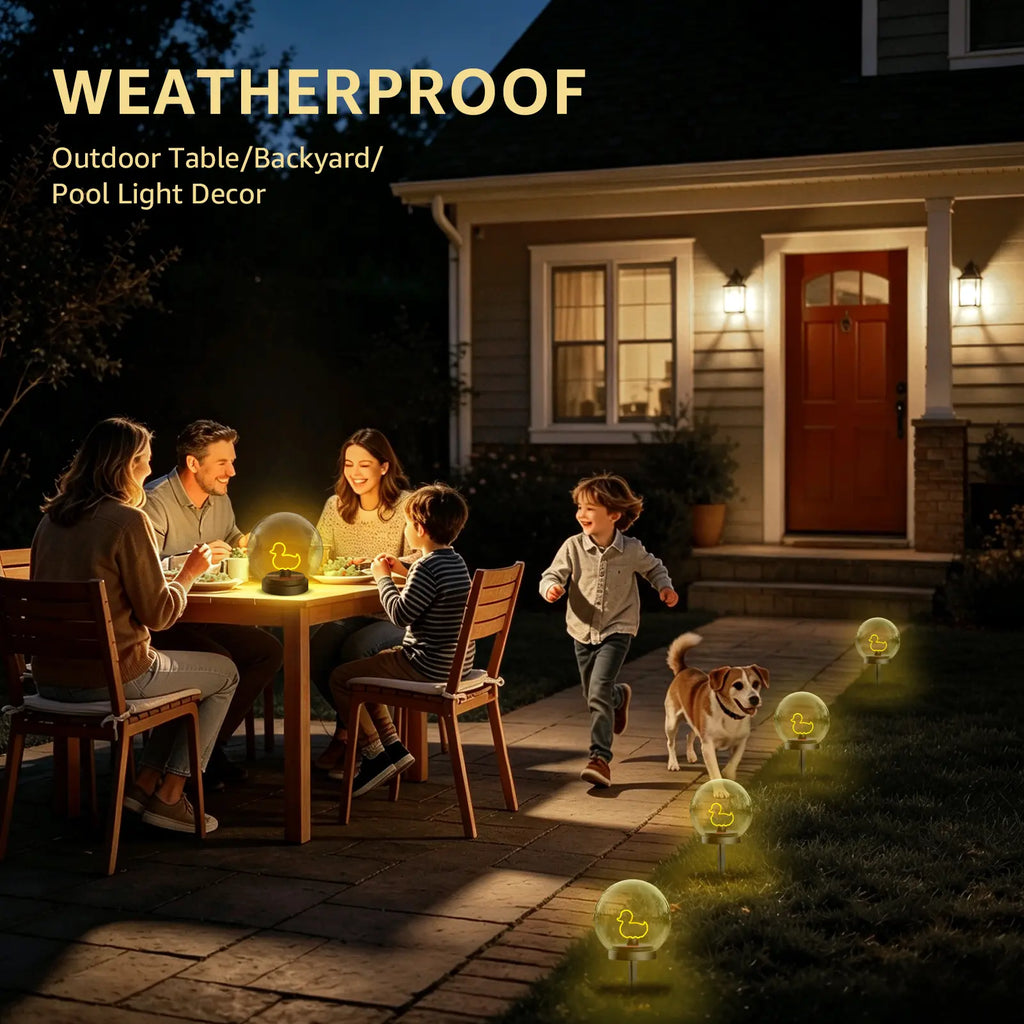Solar Floating Ball Lanterns - Waterproof Pool Lighting