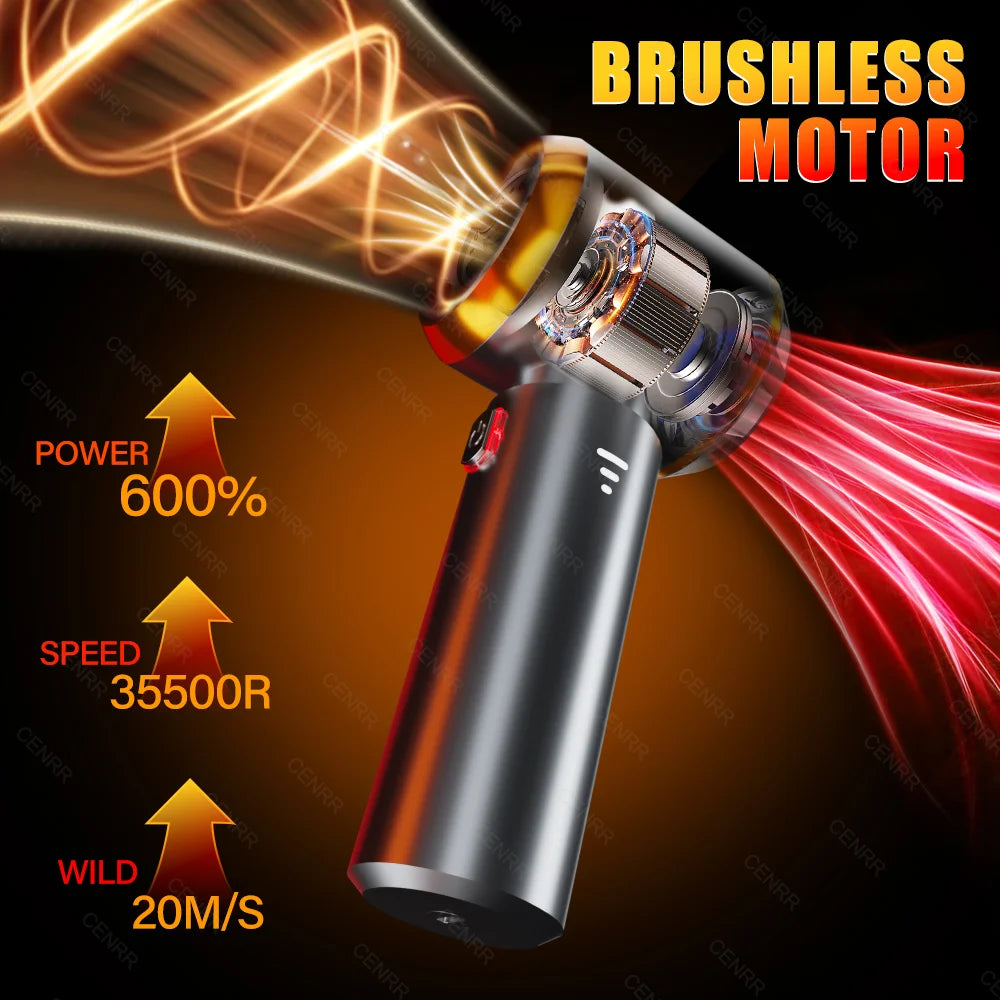 CENRR Cordless Mini Car Vacuum Cleaner - Handheld Portable Cleaner