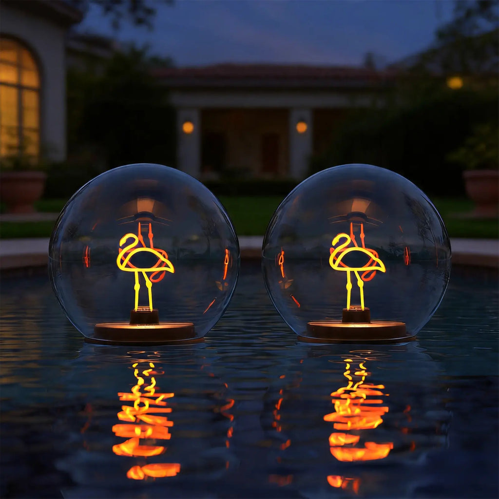 Solar Floating Ball Lanterns - Waterproof Pool Lighting