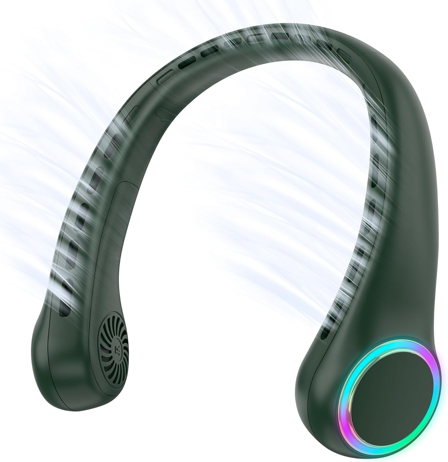 Rechargeable Neck Fan, 4000mAh Battery, 3-Speed Hands-Free Personal Cooling Fan