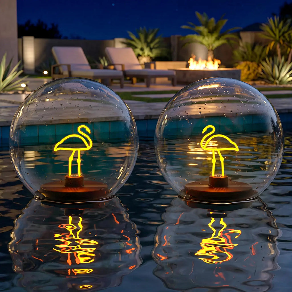 Solar Floating Ball Lanterns - Waterproof Pool Lighting