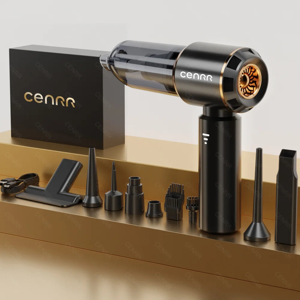 CENRR Cordless Mini Car Vacuum Cleaner - Handheld Portable Cleaner
