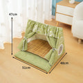 Cozy Cat & Small Dog Tent Bed — Washable Enclosed Plush Cave