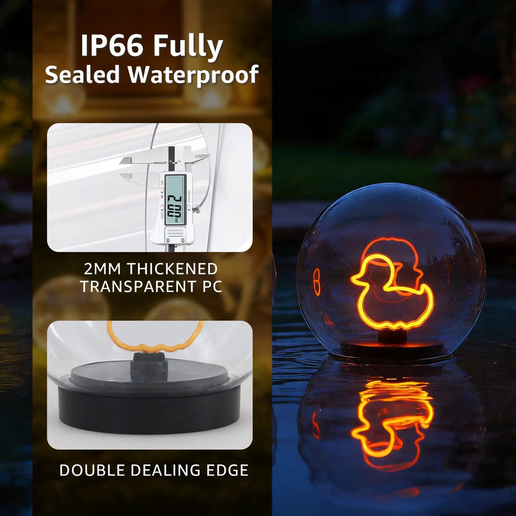 Solar Floating Ball Lanterns - Waterproof Pool Lighting